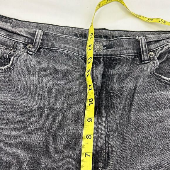 American Eagle Women's Baggy Jeans Size 20 Black Dark Wash Denim - Picture 9 of 10